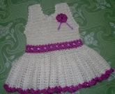 vestido em crochê delicado